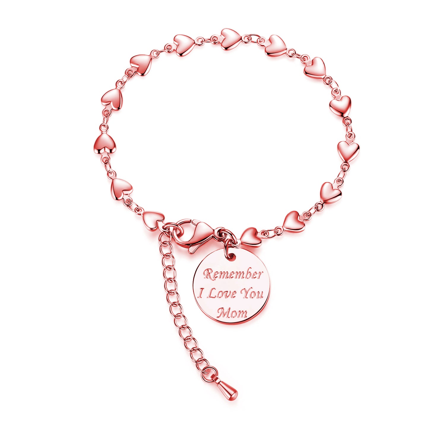 LinnaLove mothers day gifts for mom stainless steel heart bracelets from daughter son