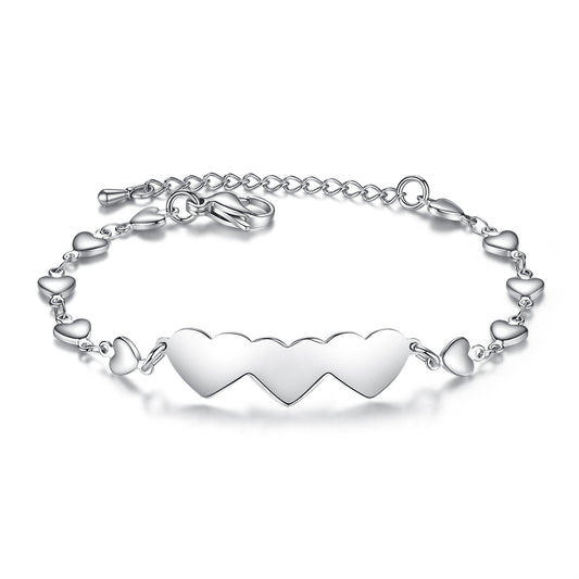 2/3/ Pcs Matching Heart Distance Bracelets Friendship Gift for Sisters Best Friends Cousins Bestie Girls Women