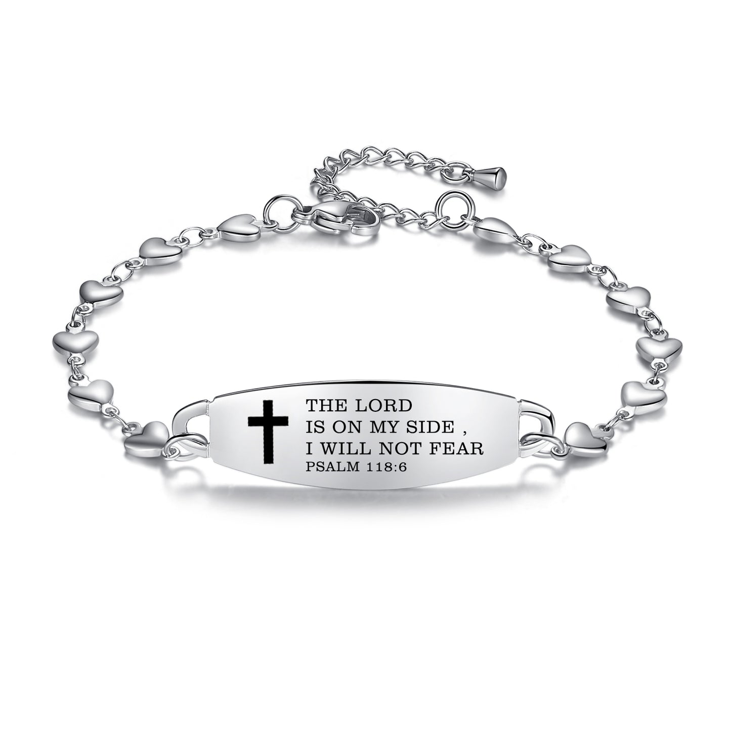 Linnalove Bible Verse Bracelets for women, Heart links Inspirational Faith Bracelet - the Perfect Christmas Gift for girls