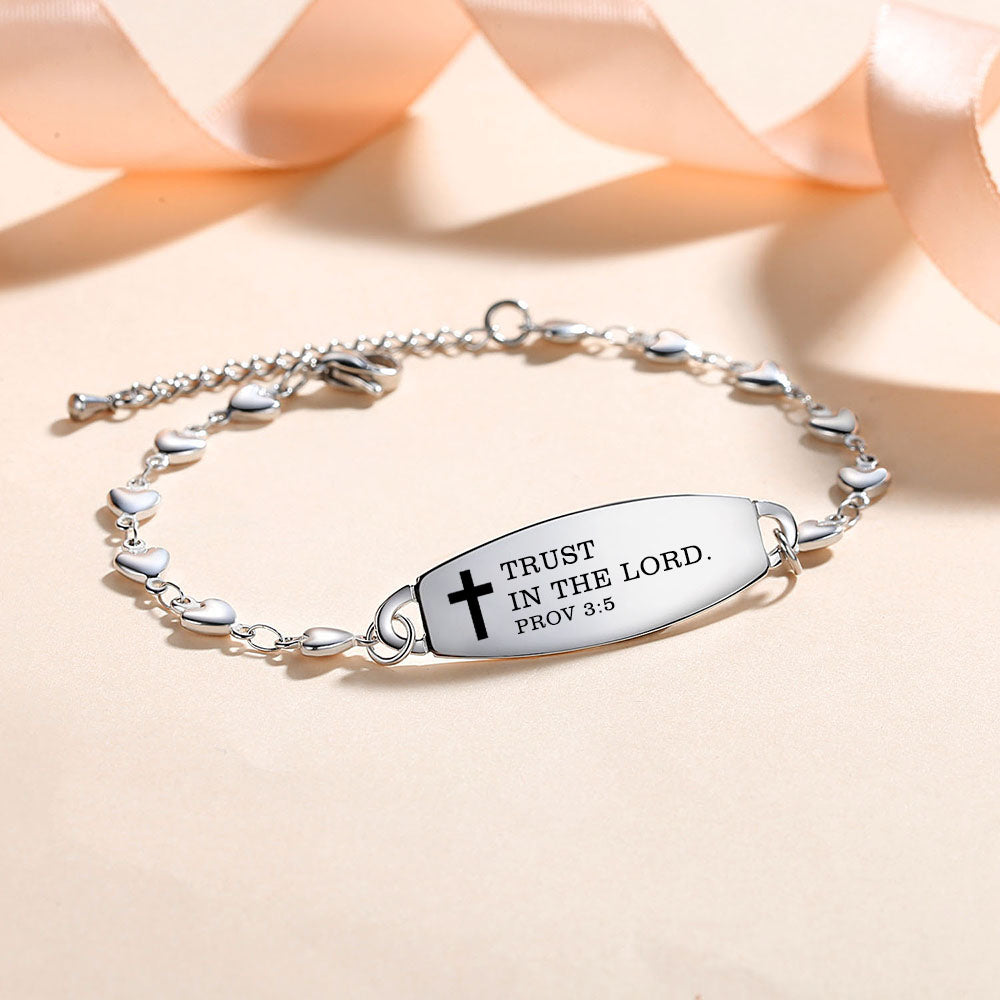 Linnalove Bible Verse Bracelets for women, Heart links Inspirational Faith Bracelet - the Perfect Christmas Gift for girls