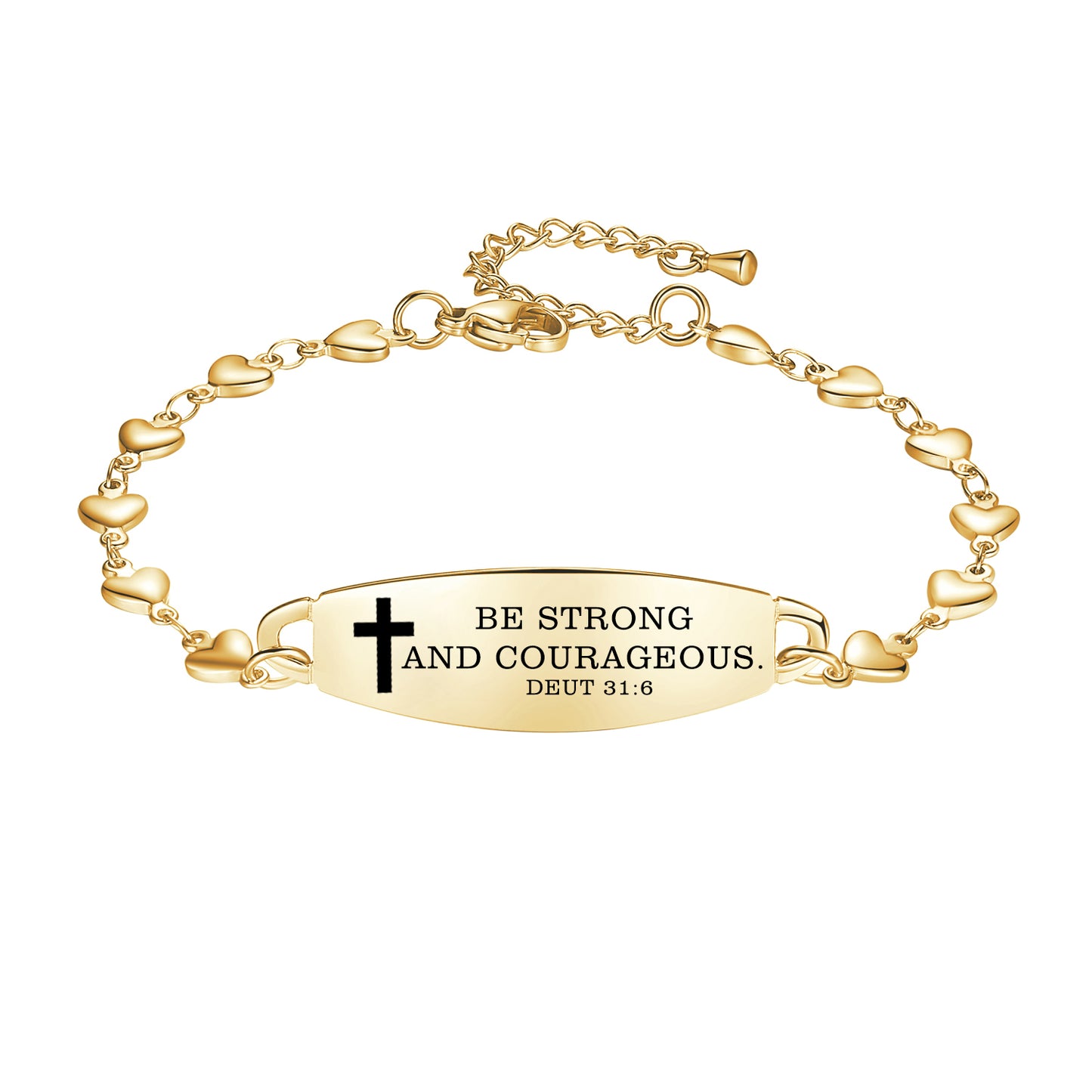 Linnalove Bible Verse Bracelets for women, Heart links Inspirational Faith Bracelet - the Perfect Christmas Gift for girls