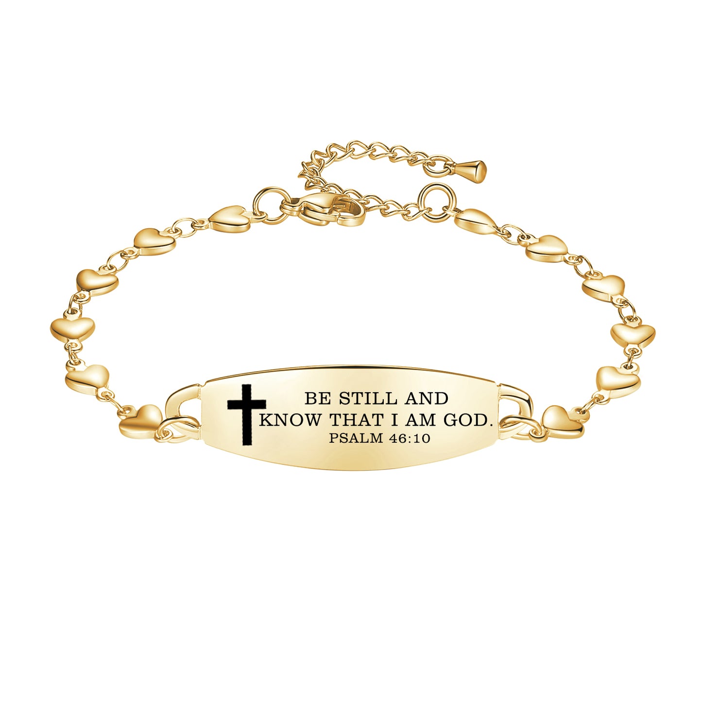 Linnalove Bible Verse Bracelets for women, Heart links Inspirational Faith Bracelet - the Perfect Christmas Gift for girls