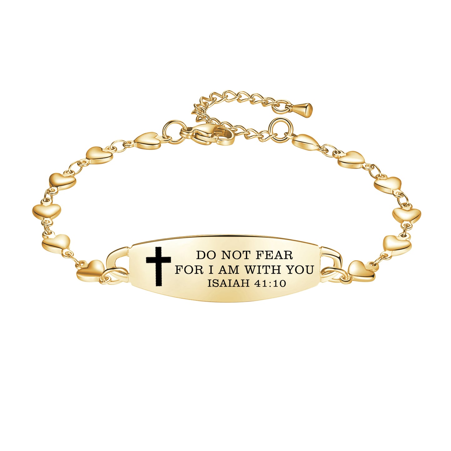 Linnalove Bible Verse Bracelets for women, Heart links Inspirational Faith Bracelet - the Perfect Christmas Gift for girls