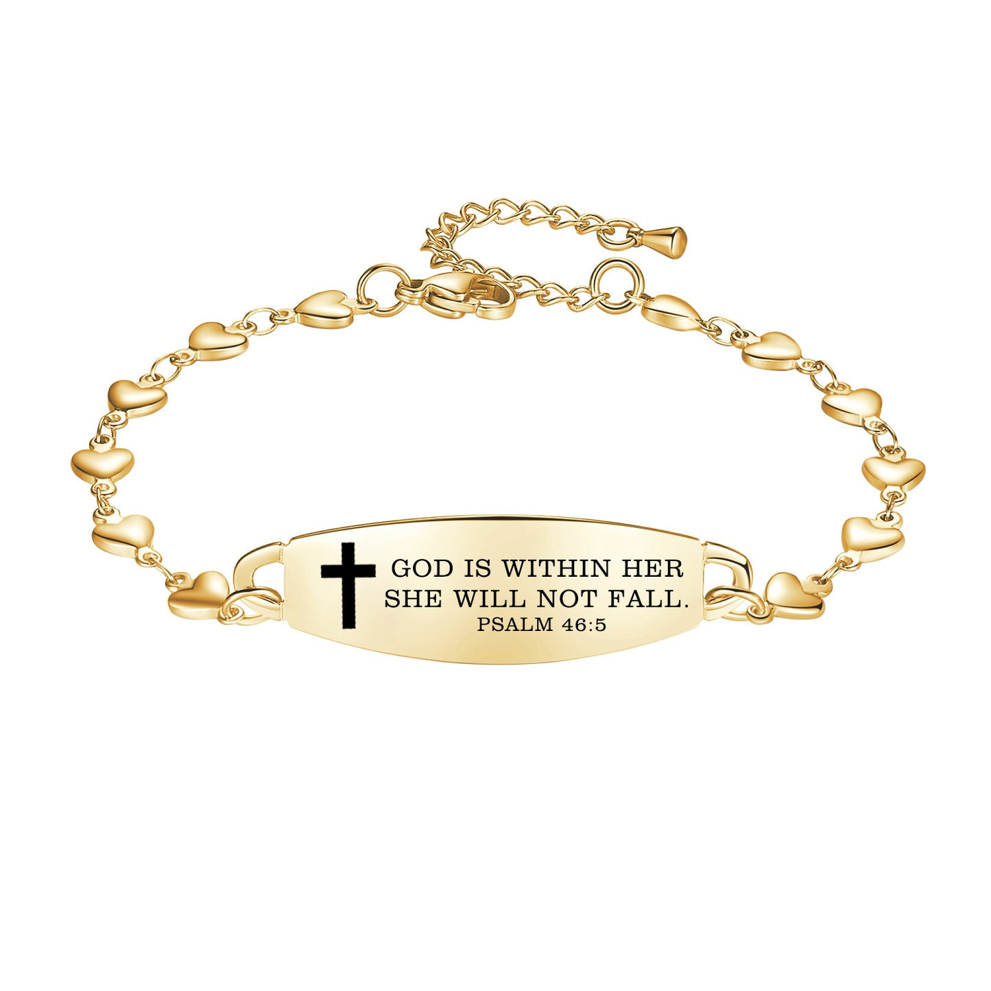 Linnalove Bible Verse Bracelets for women, Heart links Inspirational Faith Bracelet - the Perfect Christmas Gift for girls