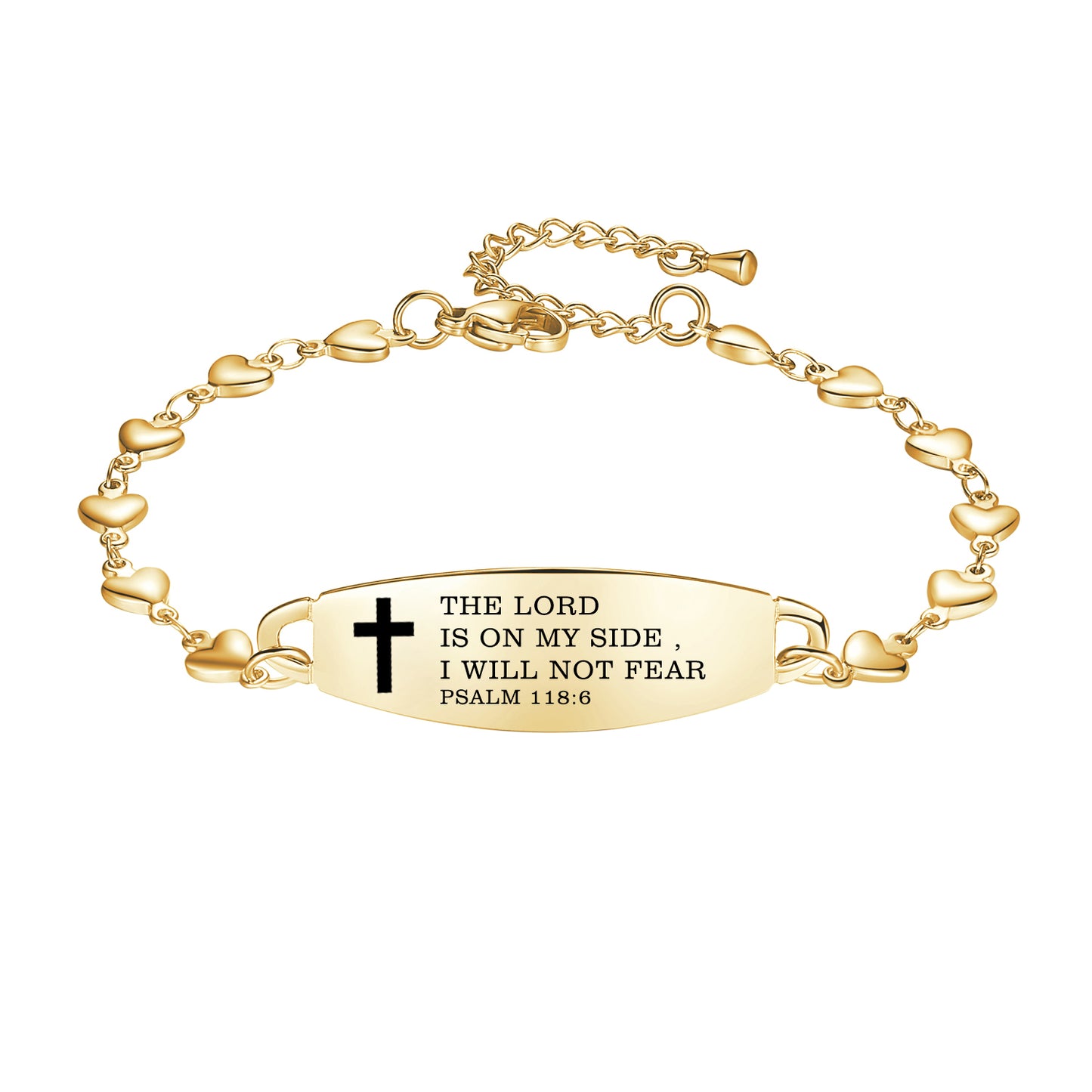 Linnalove Bible Verse Bracelets for women, Heart links Inspirational Faith Bracelet - the Perfect Christmas Gift for girls