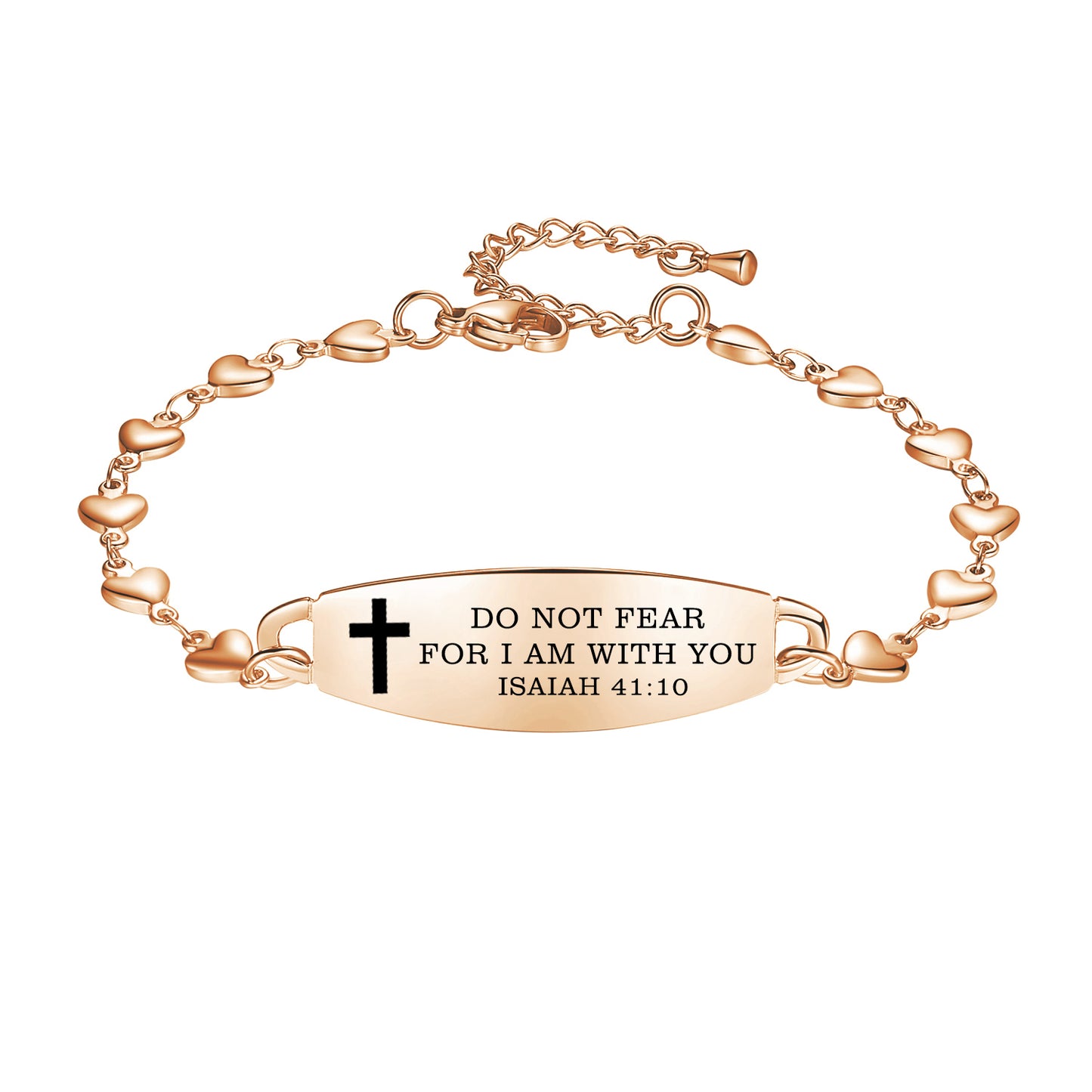 Linnalove Bible Verse Bracelets for women, Heart links Inspirational Faith Bracelet - the Perfect Christmas Gift for girls