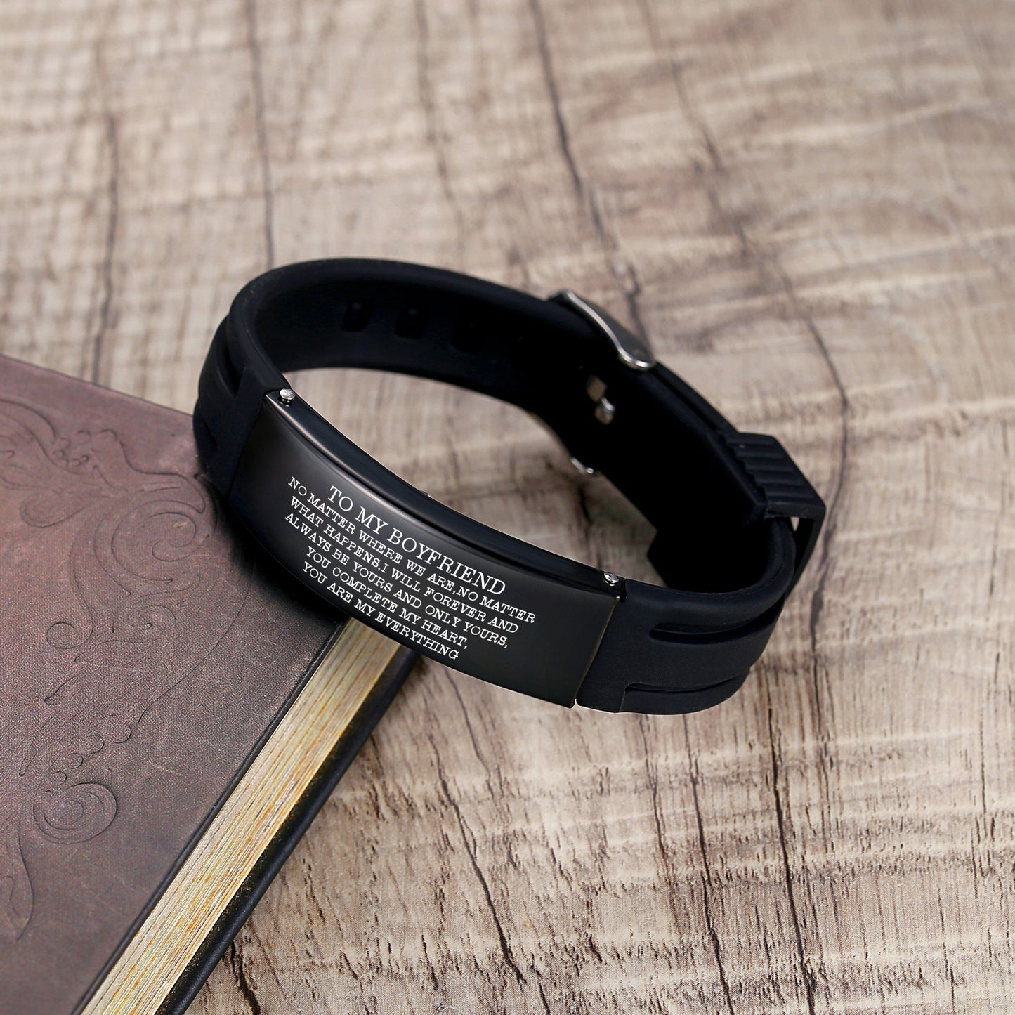 Boyfriend Gift Idea - Durable Silicone Wristband for Special Occasions