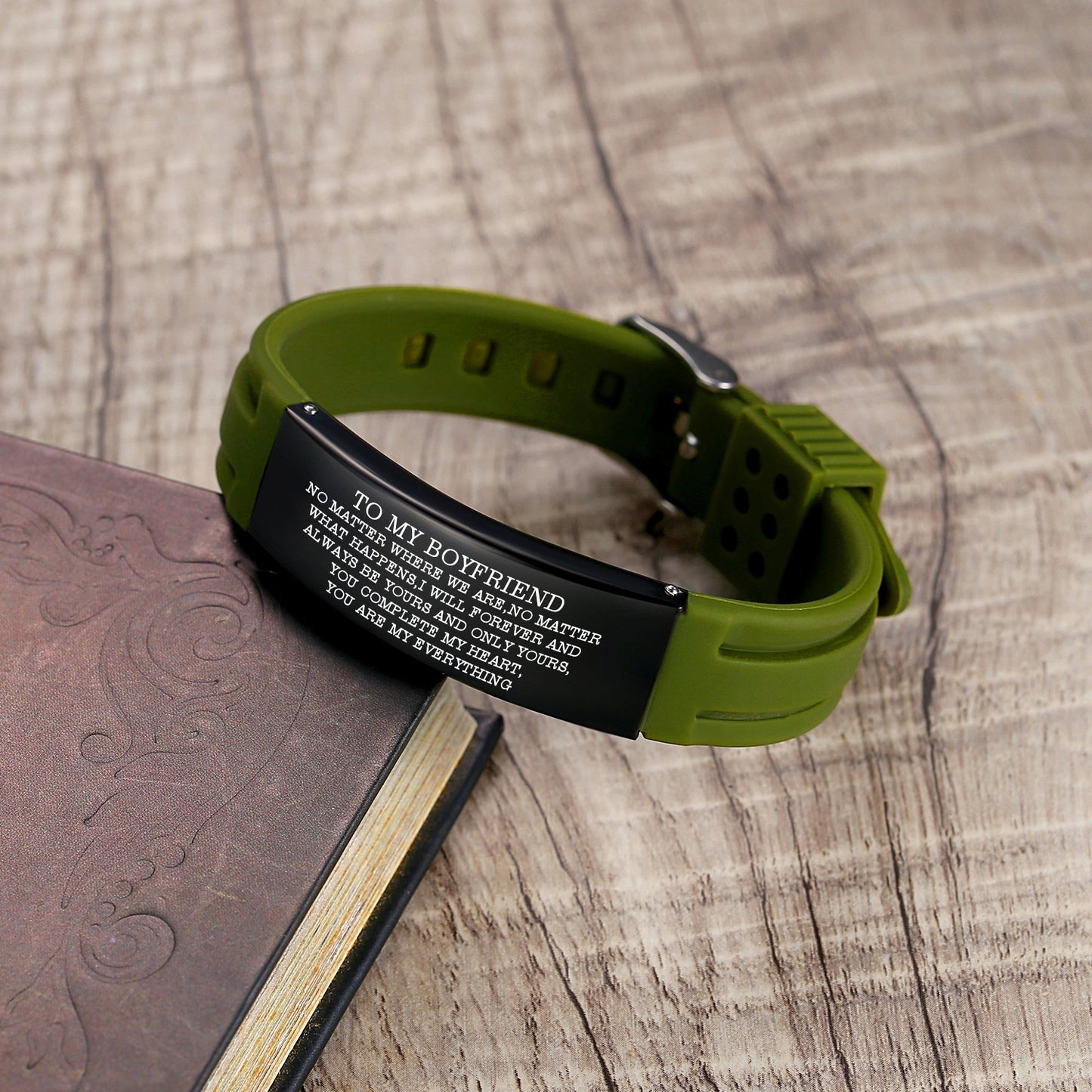 Boyfriend Gift Idea - Durable Silicone Wristband for Special Occasions
