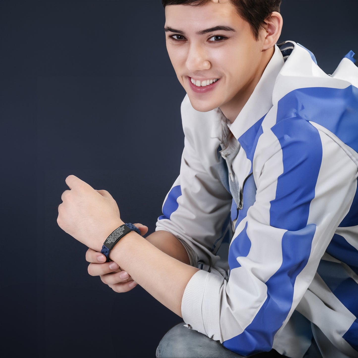 Boyfriend Gift Idea - Durable Silicone Wristband for Special Occasions