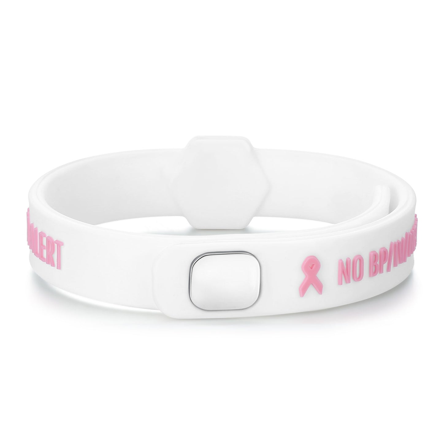 Pink Ribbon Lymphedema Alert Bracelet for Women Breast Cancer Awareness Pink Ribbon Bracelets