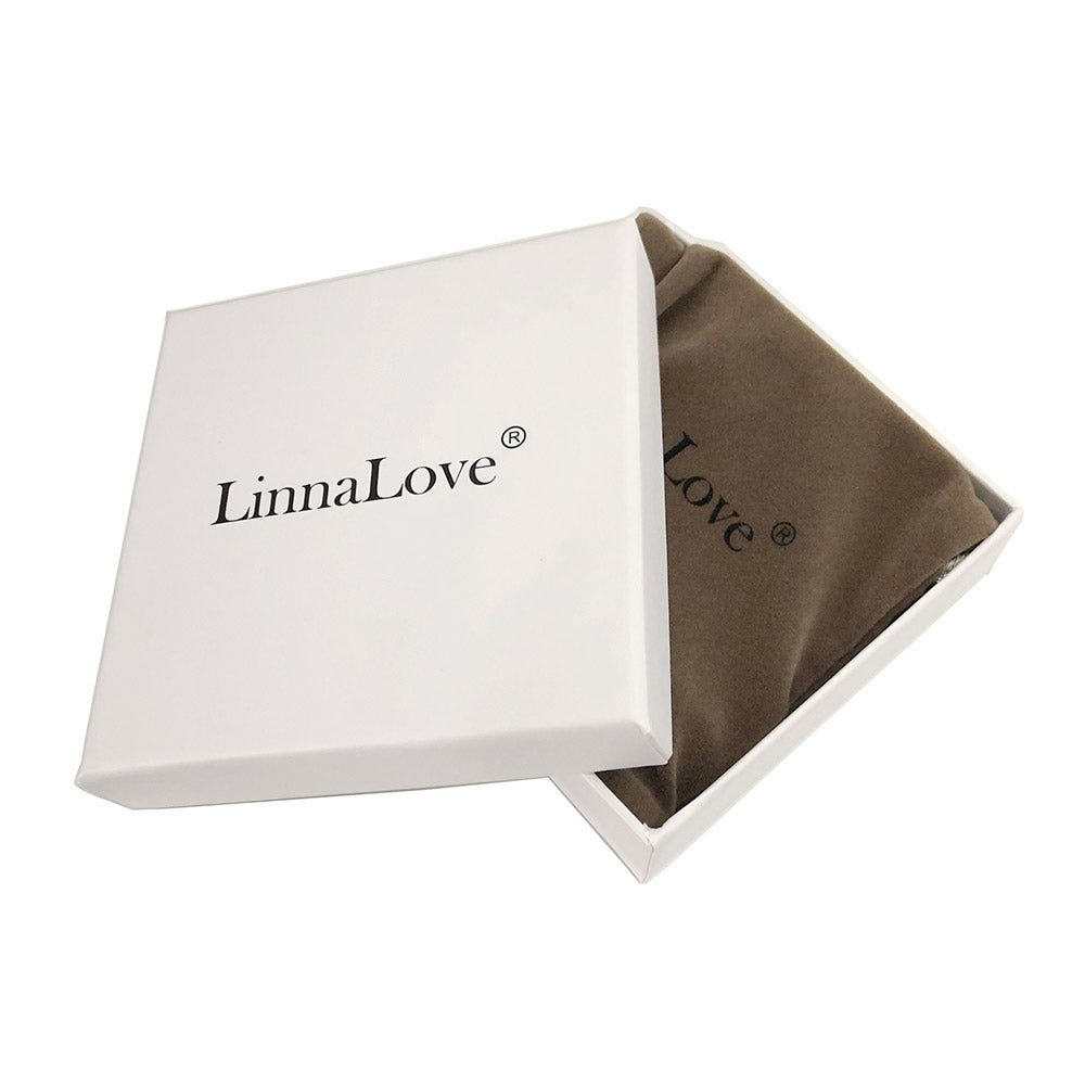 LinnaLove Fashion Shiny medical alert bracelet with Free Engraving Stainless steel Medical id bracelet for Women