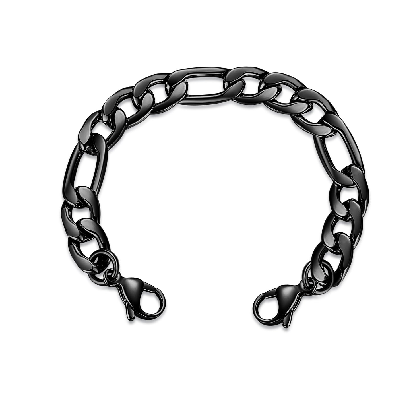 Black Figaro Interchangeable Bracelet to Medical Alert for Women and Men
