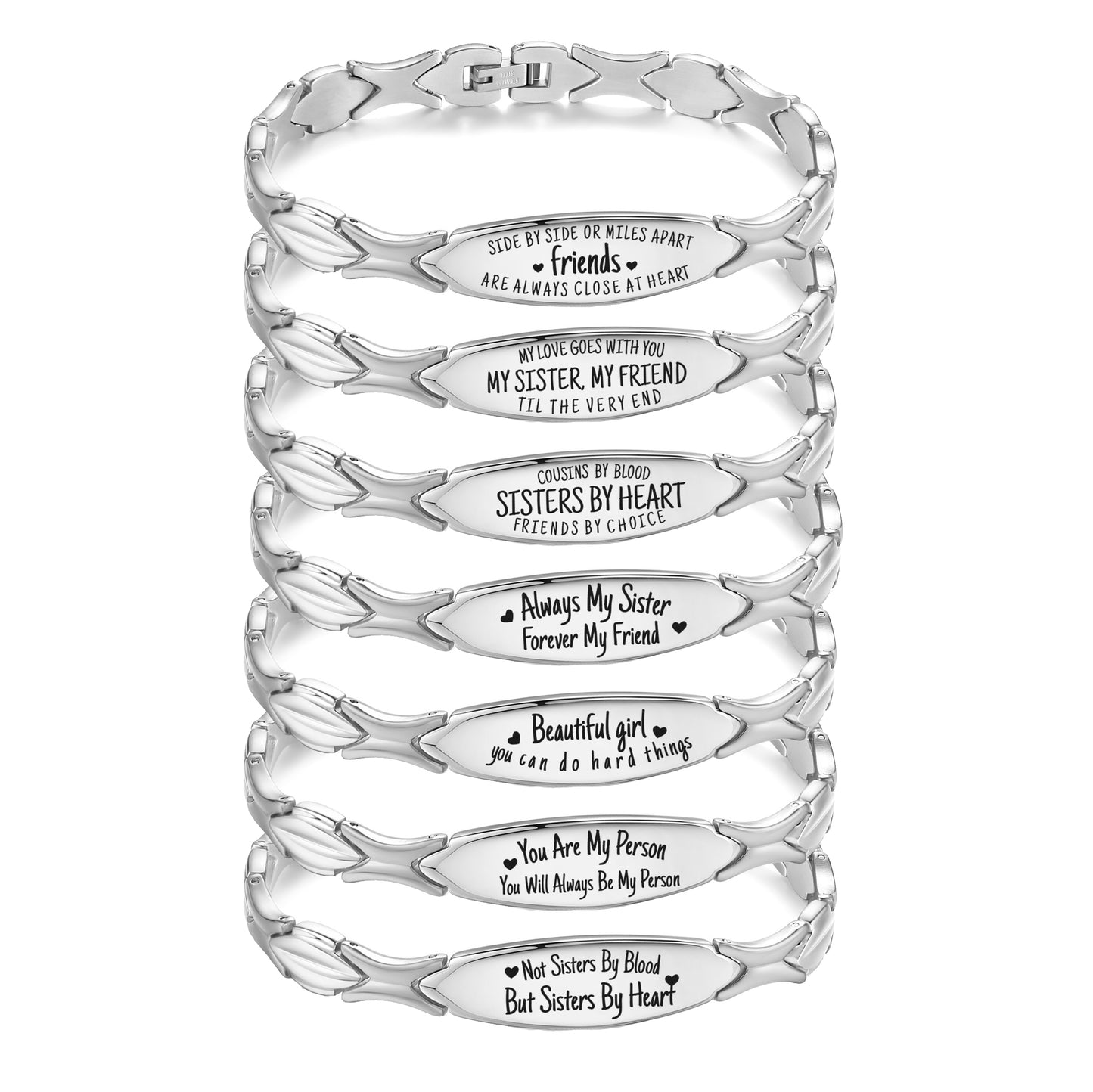 LinnaLove Sister Bracelets for 2/3/4 quote bracelets for your Soul Sister