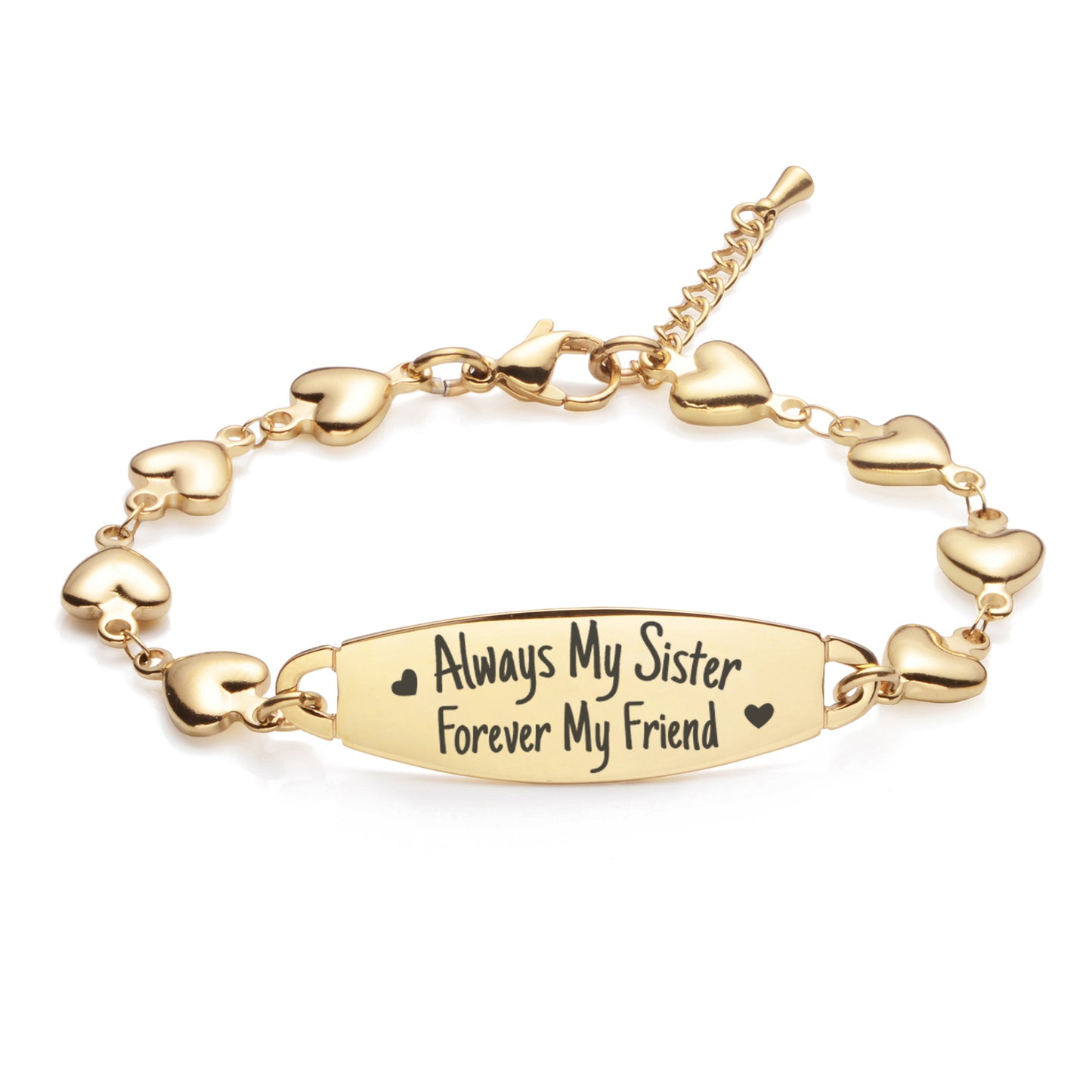 Friendship sister bracelets talk about sisters cute matching for best friends-Always My Sister Forever My Friend Fashion Heart