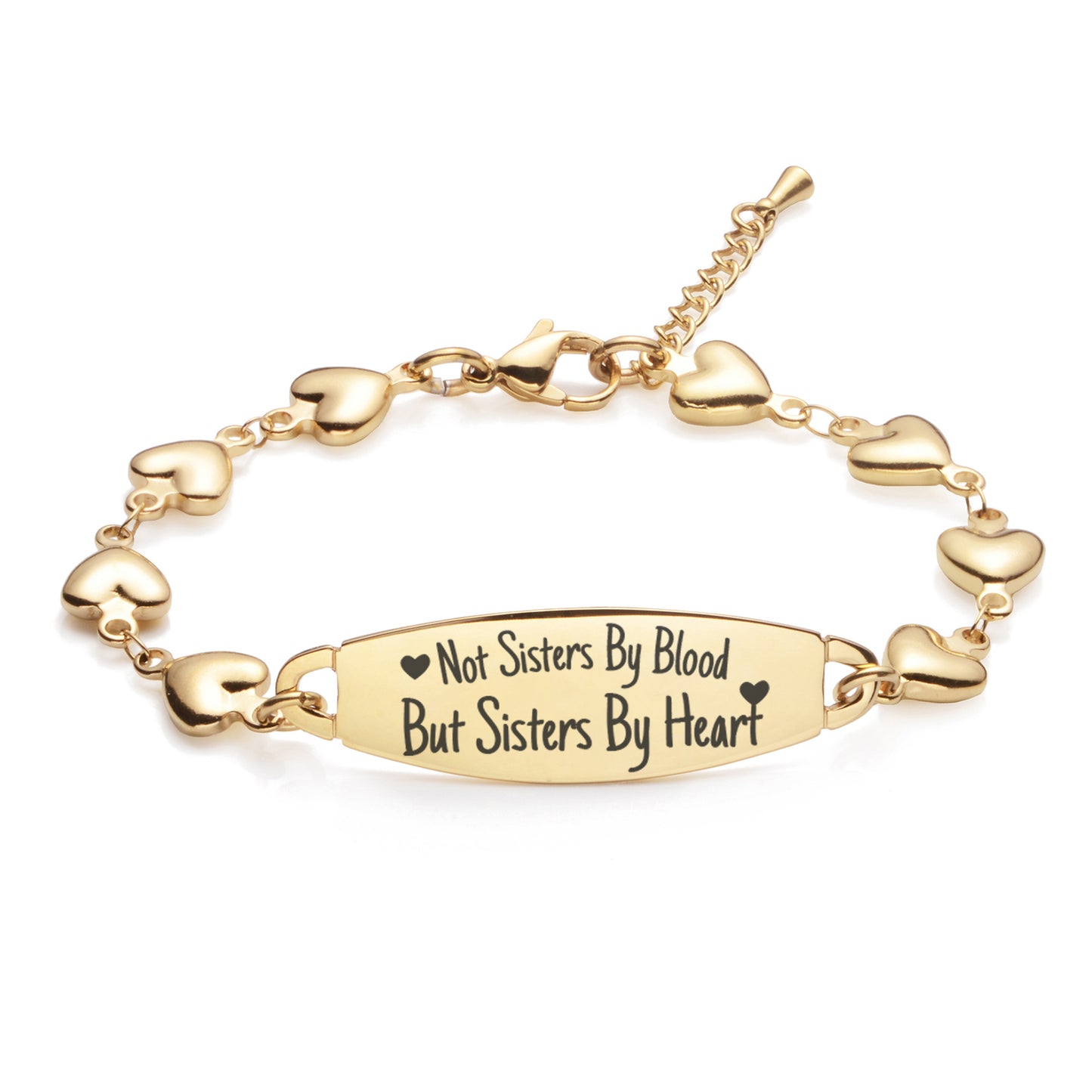 Fashion Heart friendship sister bracelets forever best friends bracelets-Not Sisters By Blood But Sisters By Heart