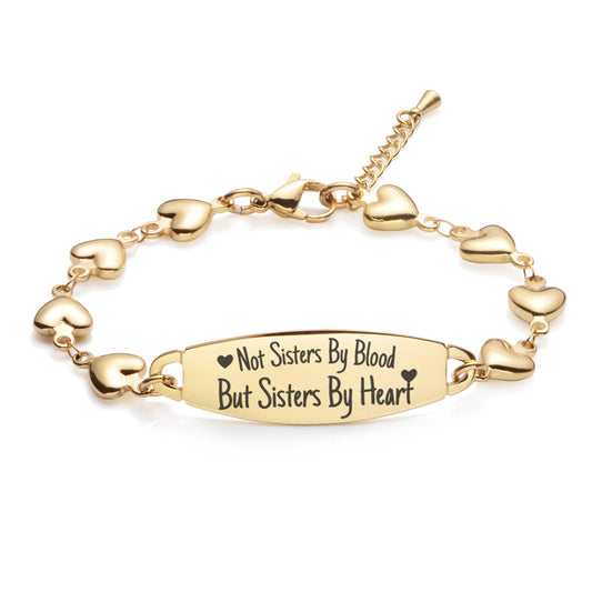 Fashion Heart friendship sister bracelets forever best friends bracelets-Not Sisters By Blood But Sisters By Heart