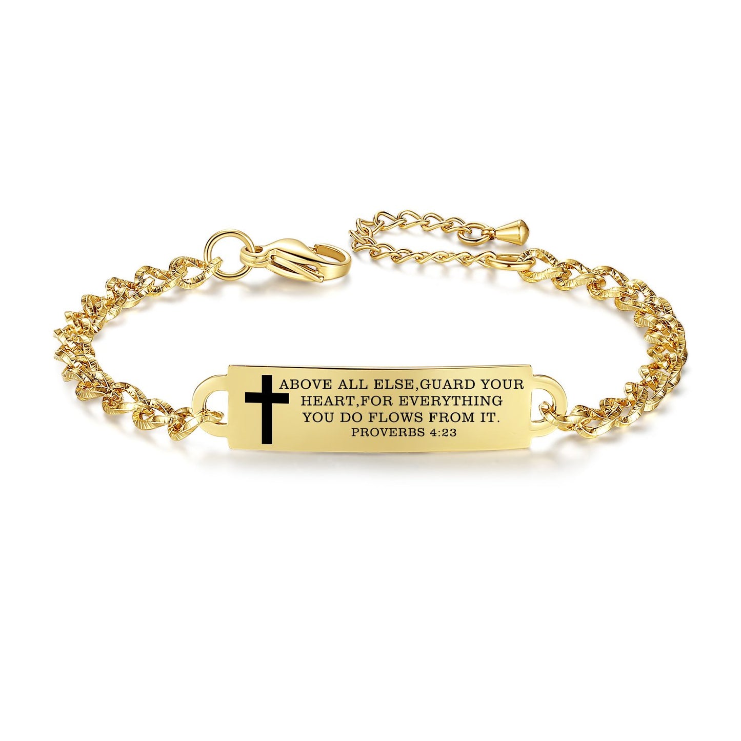 Linnalove Bible Verse Bracelet, an Inspirational Faith Bracelet for women - the Perfect Christmas Gift for girls