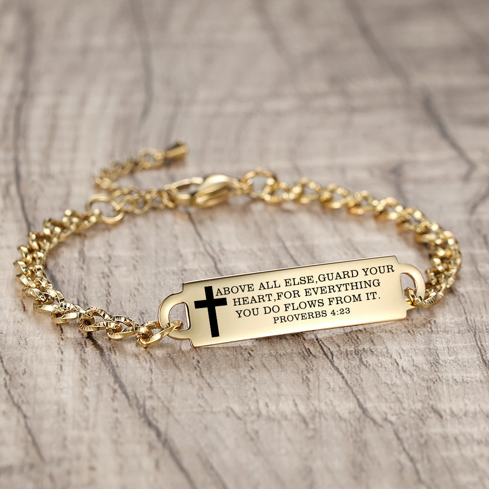 Linnalove Bible Verse Bracelet, an Inspirational Faith Bracelet for women - the Perfect Christmas Gift for girls