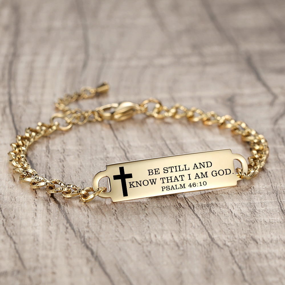 Linnalove Bible Verse Bracelet, an Inspirational Faith Bracelet for women - the Perfect Christmas Gift for girls