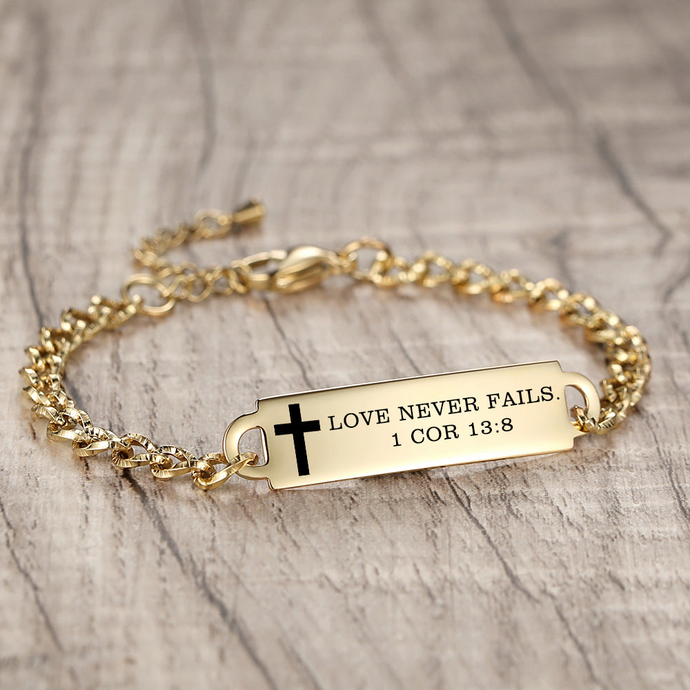 Linnalove Bible Verse Bracelet, an Inspirational Faith Bracelet for women - the Perfect Christmas Gift for girls