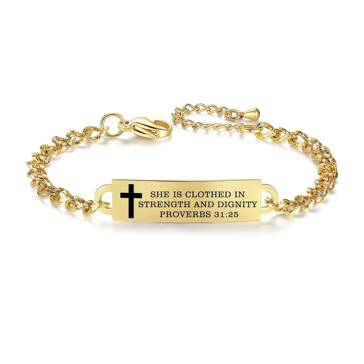 Linnalove Bible Verse Bracelet, an Inspirational Faith Bracelet for women - the Perfect Christmas Gift for girls