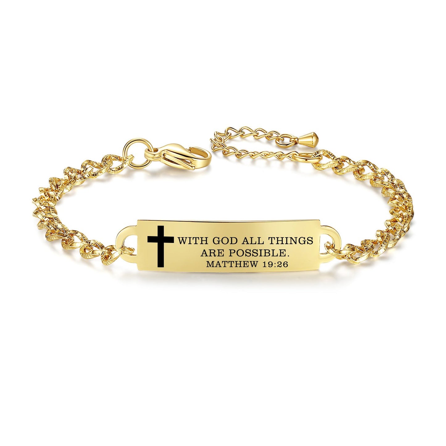 Linnalove Bible Verse Bracelet, an Inspirational Faith Bracelet for women - the Perfect Christmas Gift for girls