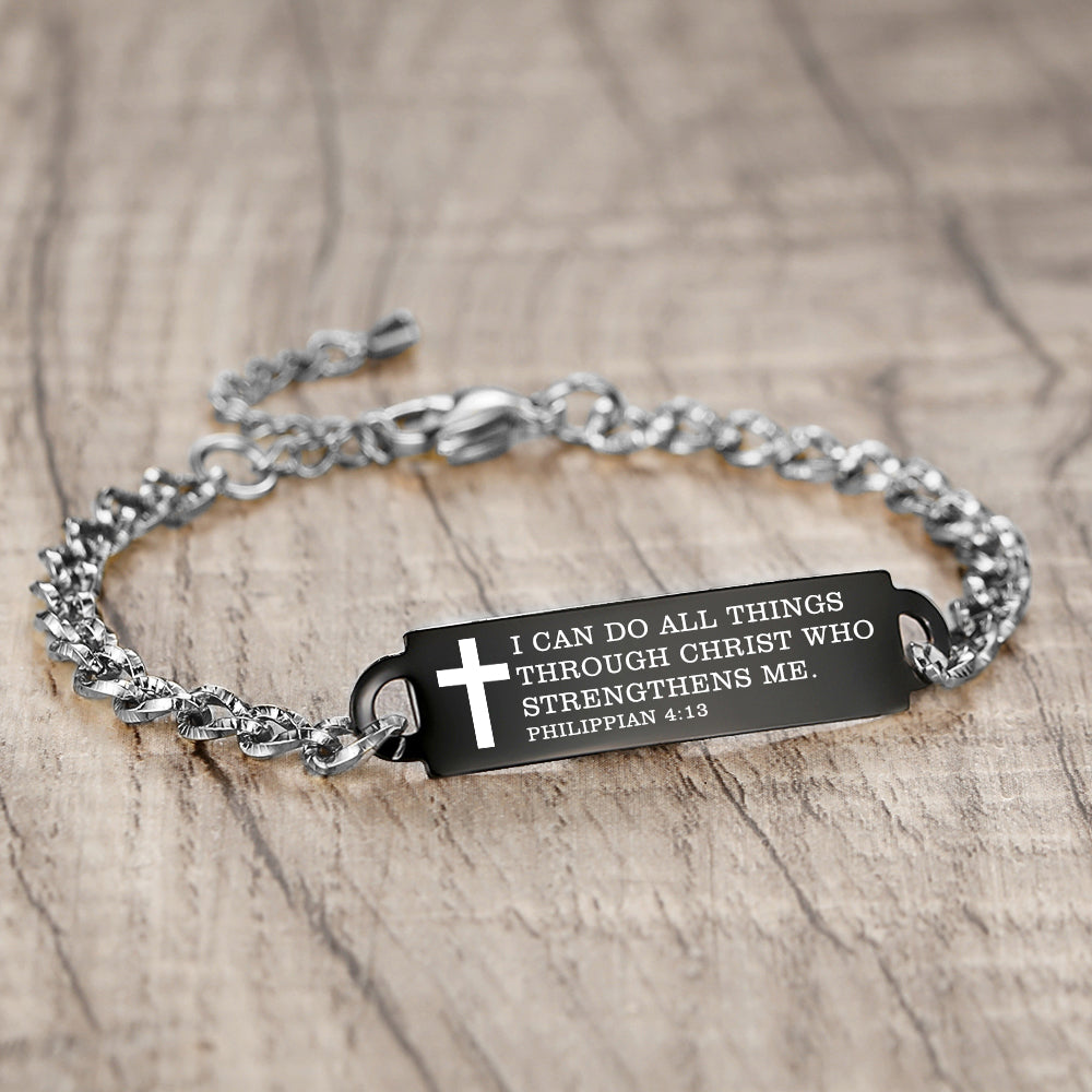 Linnalove Bible Verse Bracelet, an Inspirational Faith Bracelet for women - the Perfect Christmas Gift for girls