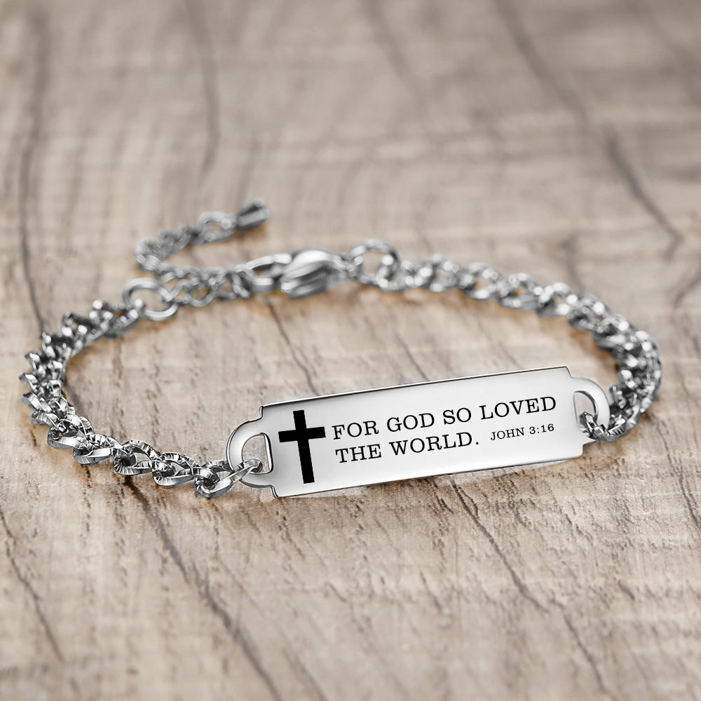 Linnalove Bible Verse Bracelet, an Inspirational Faith Bracelet for women - the Perfect Christmas Gift for girls