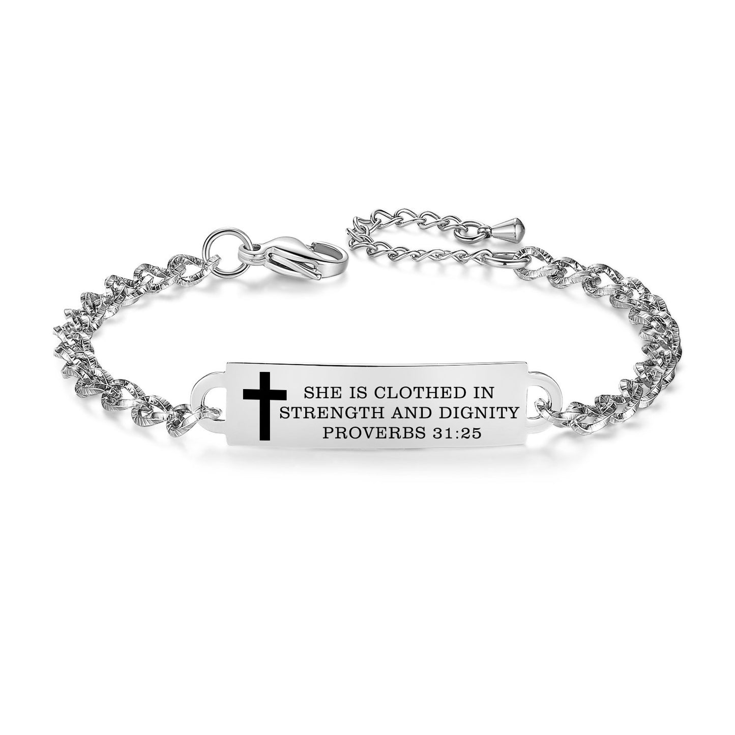 Linnalove Bible Verse Bracelet, an Inspirational Faith Bracelet for women - the Perfect Christmas Gift for girls