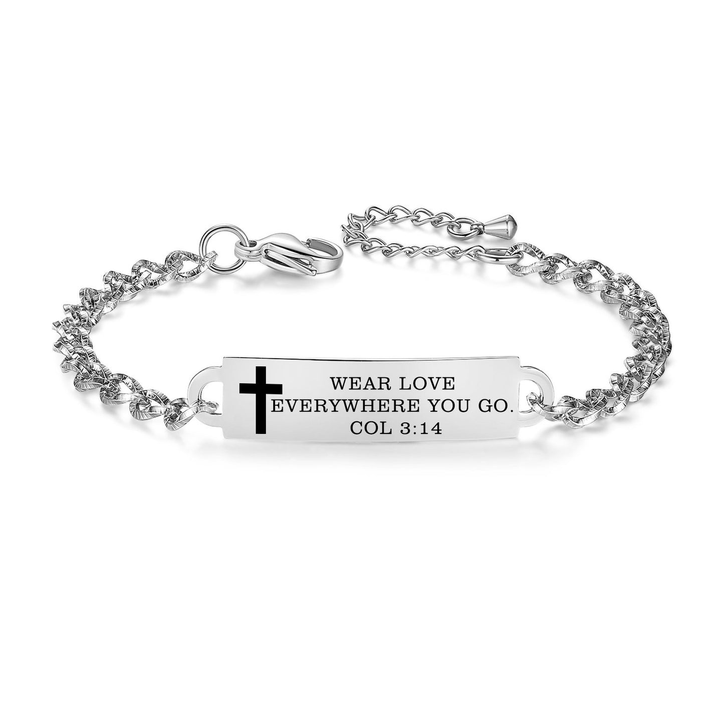 Linnalove Bible Verse Bracelet, an Inspirational Faith Bracelet for women - the Perfect Christmas Gift for girls