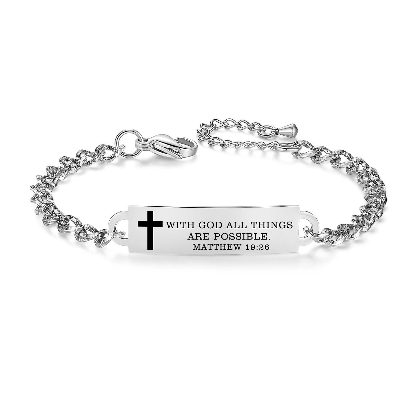 Linnalove Bible Verse Bracelet, an Inspirational Faith Bracelet for women - the Perfect Christmas Gift for girls