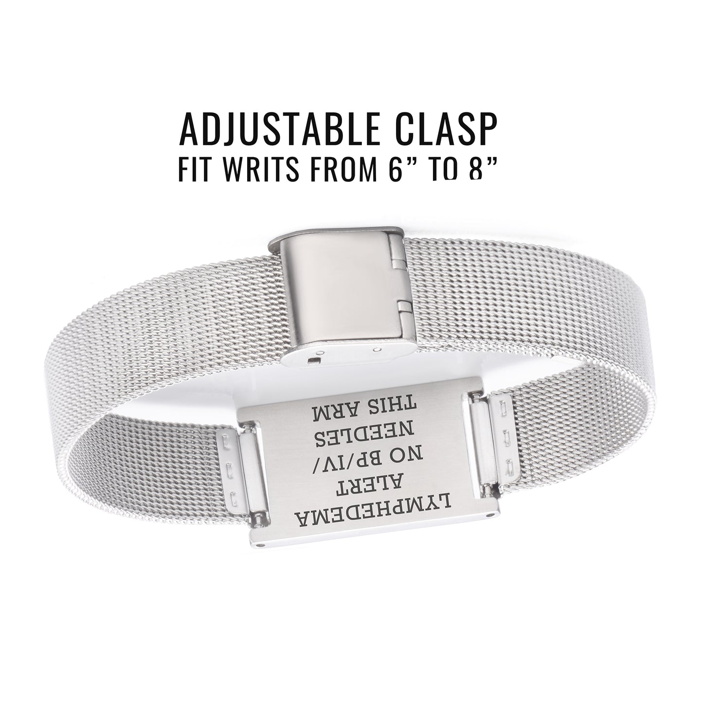 Lymphedema Alert Medical ID Alert Bracelet for Breast Cancer