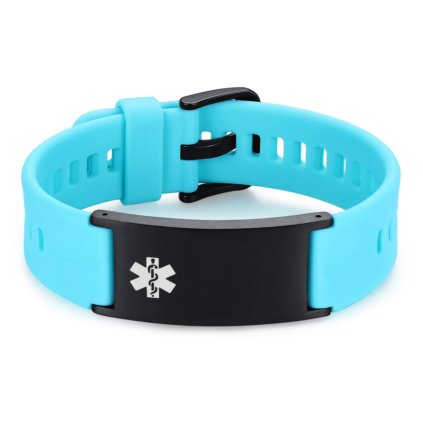 Personalized Silicone Medical Alert Bracelets Waterproof Sport ID Bracelets for Men Women