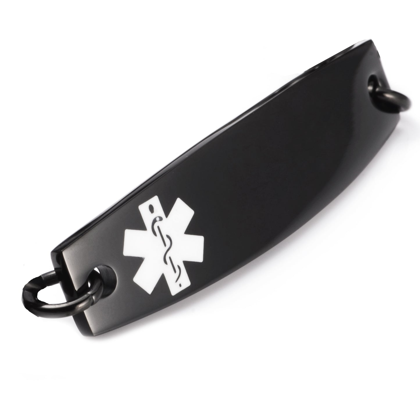 Black Medical alert tags-Model C