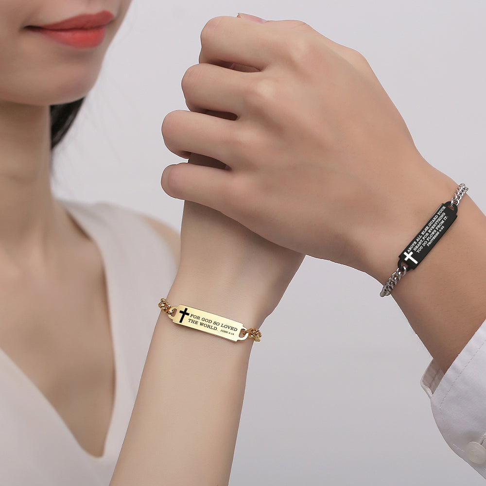 Linnalove Bible Verse Bracelet, an Inspirational Faith Bracelet for women - the Perfect Christmas Gift for girls