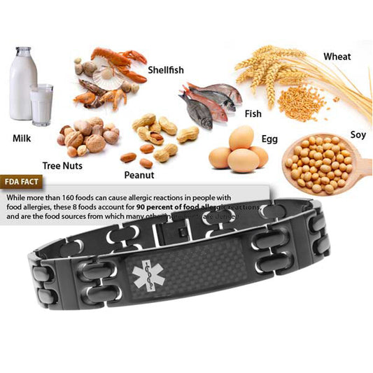Food allergies, Medical id bracelet what can do for you?