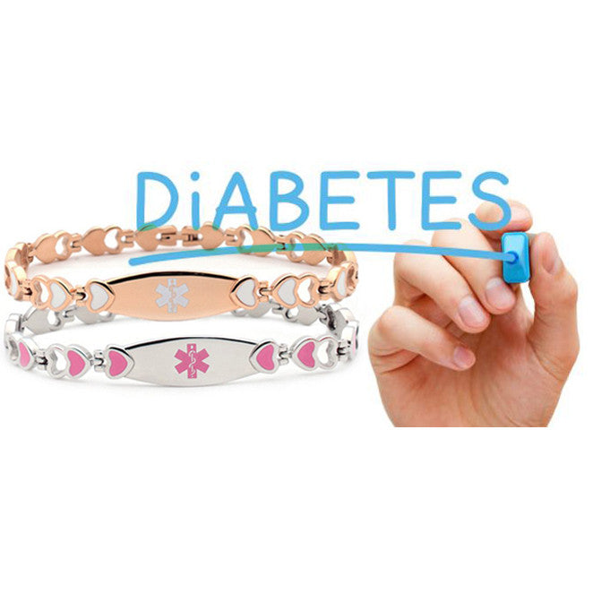 Recognize diabetes and use a medical id bracelet to double protection!