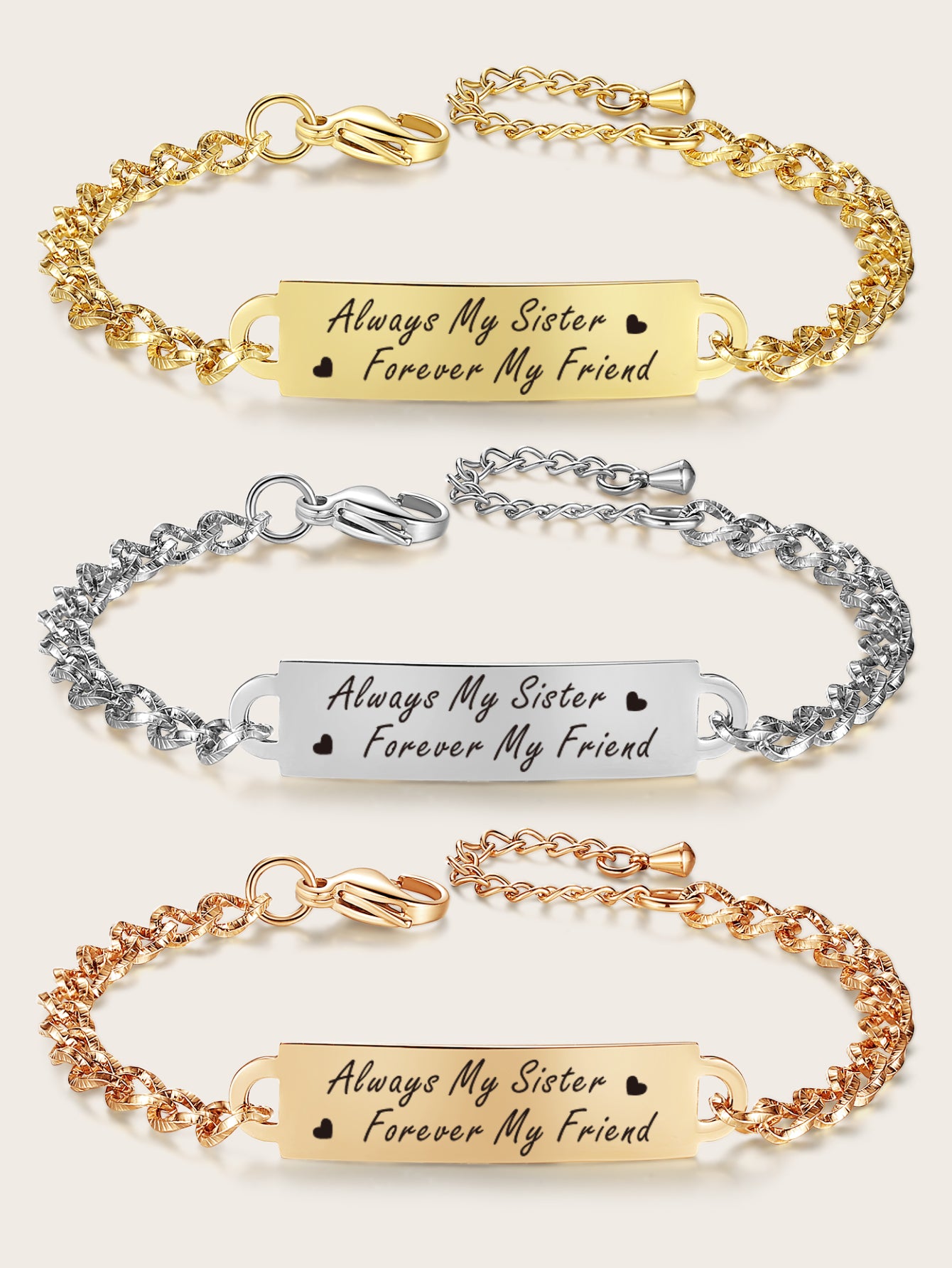 LOVE QUOTES BRACELETS AND NECKLACE