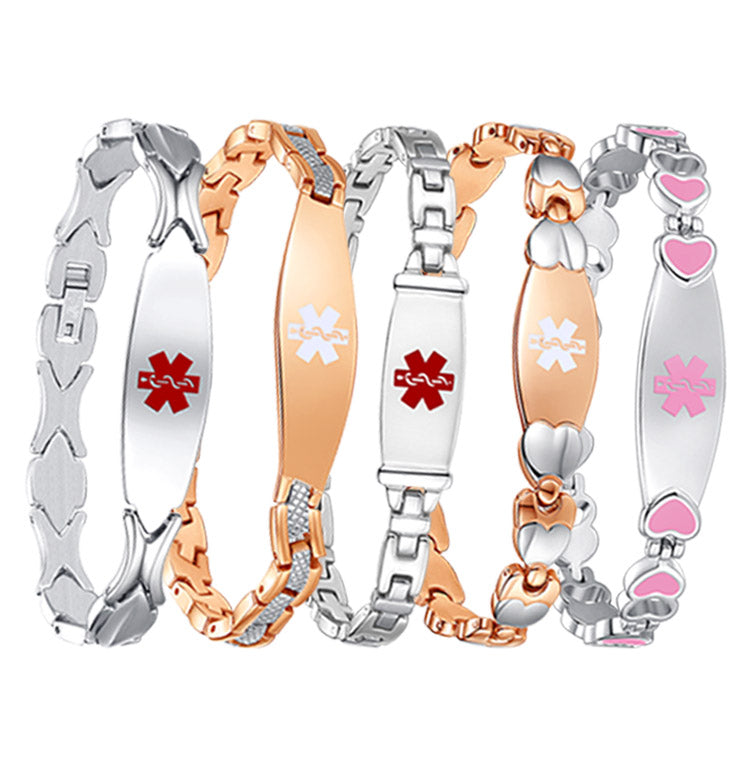 Customize Engraving Medical ID Bracelets For Women