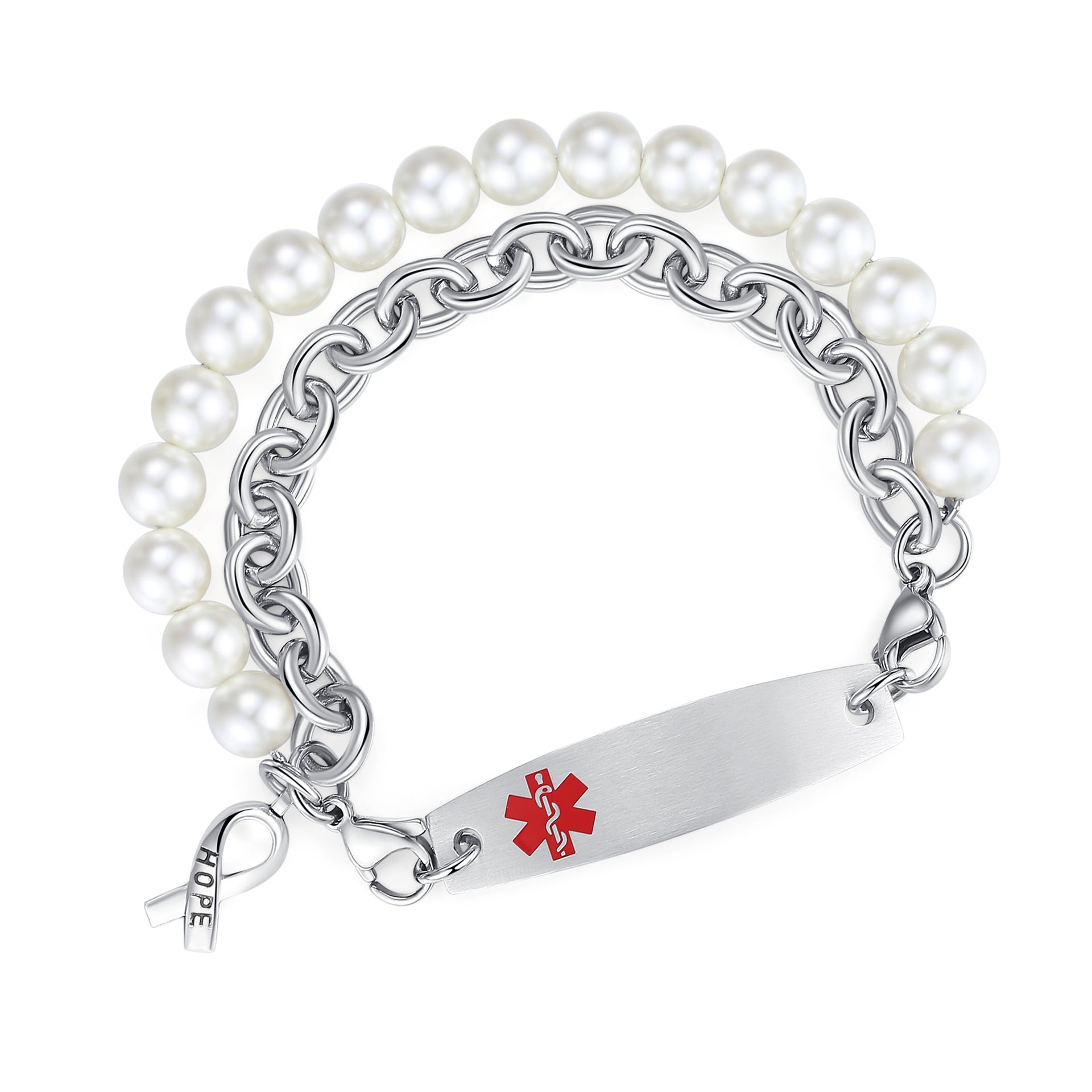 Stainless Steel Sterling Medical Alert Bracelet LinnaLove
