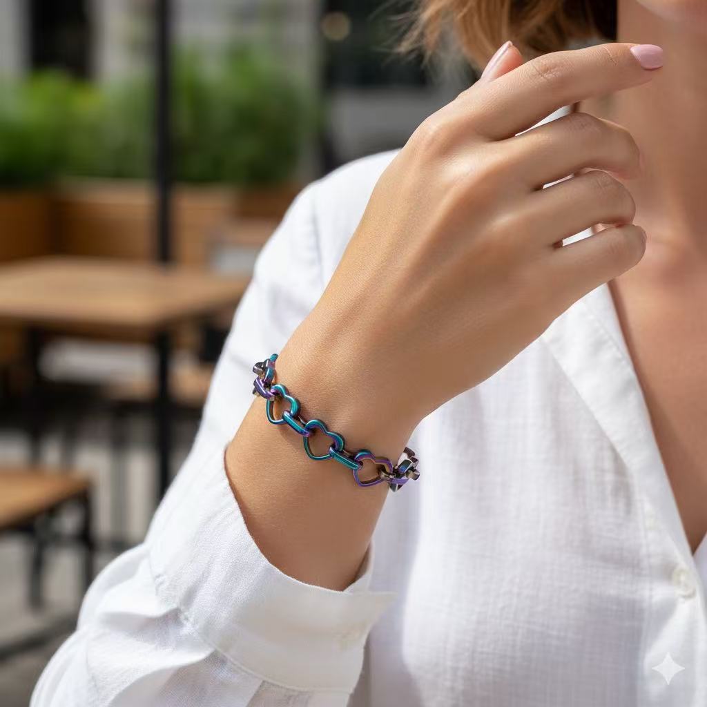 Heartbeat of Love Bracelet | Moving Heart Links in 14K Gold & Rose Gold | An Everlasting Symbol of Your Connection