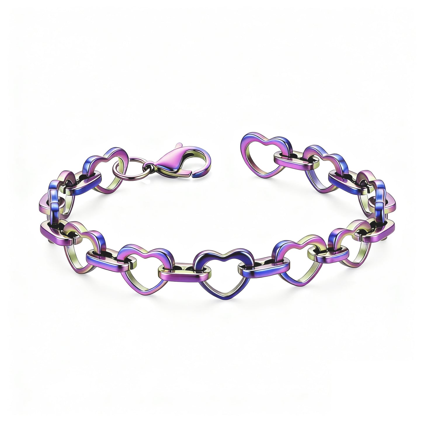 Heartbeat of Love Bracelet | Moving Heart Links in 14K Gold & Rose Gold | An Everlasting Symbol of Your Connection