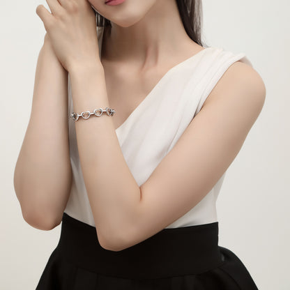 Heartbeat of Love Bracelet | Moving Heart Links in 14K Gold & Rose Gold | An Everlasting Symbol of Your Connection