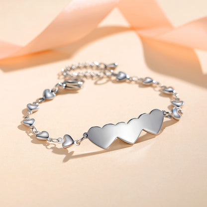 2/3/ Pcs Matching Heart Distance Bracelets Friendship Gift for Sisters Best Friends Cousins Bestie Girls Women
