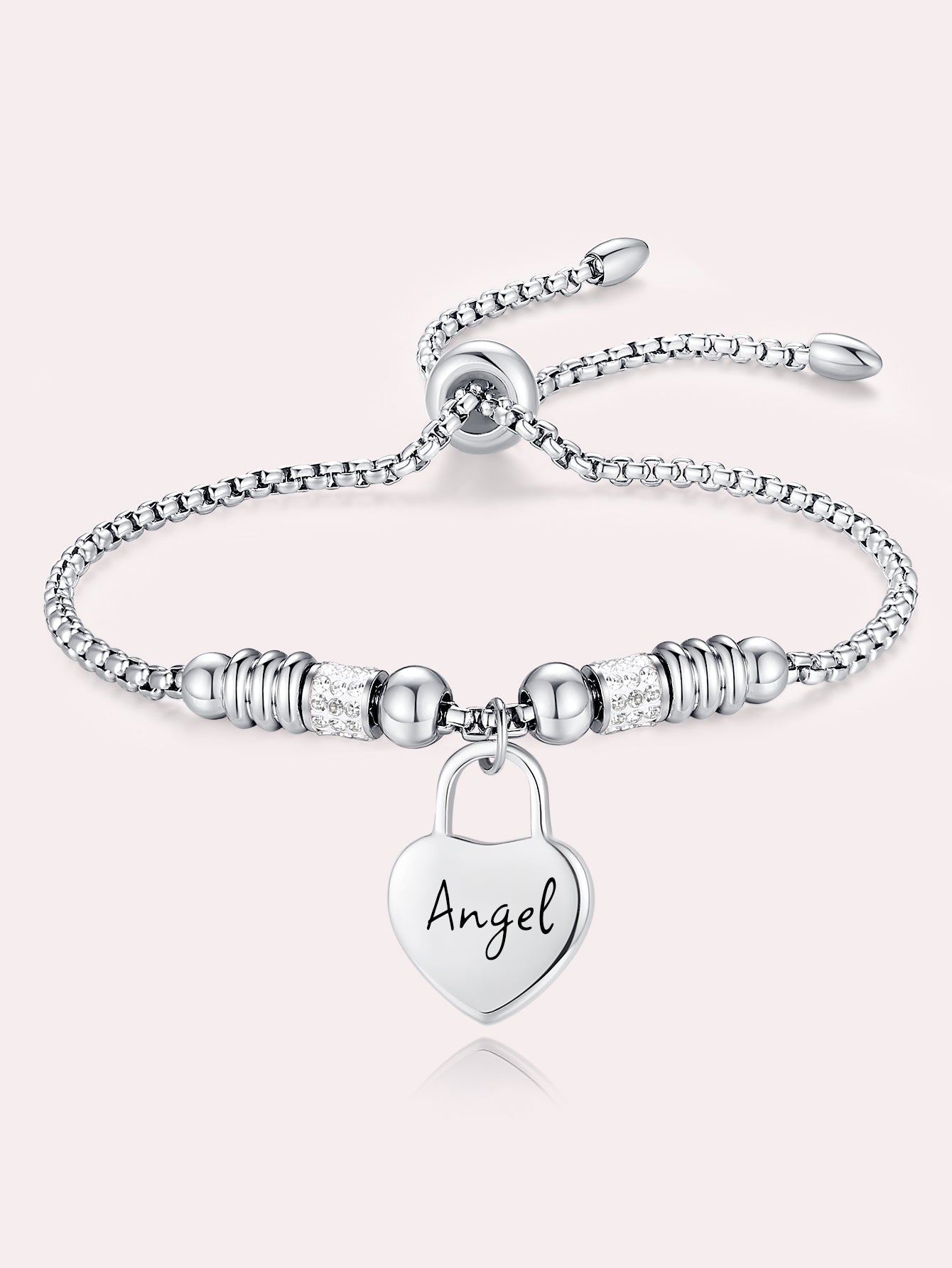 Stainless Steel Heart Bracelet - A Meaningful Gift for Women, Perfect for Christmas and New Year's Celebrations