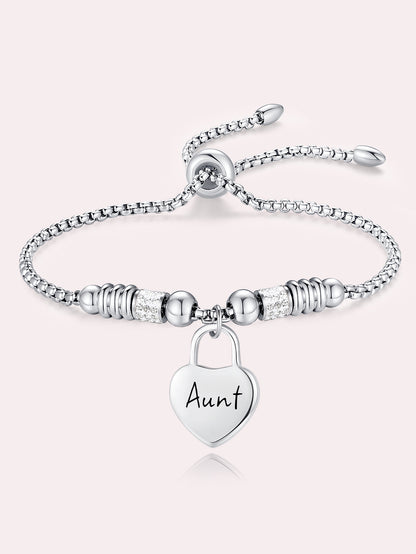 Stainless Steel Heart Bracelet - A Meaningful Gift for Women, Perfect for Christmas and New Year's Celebrations