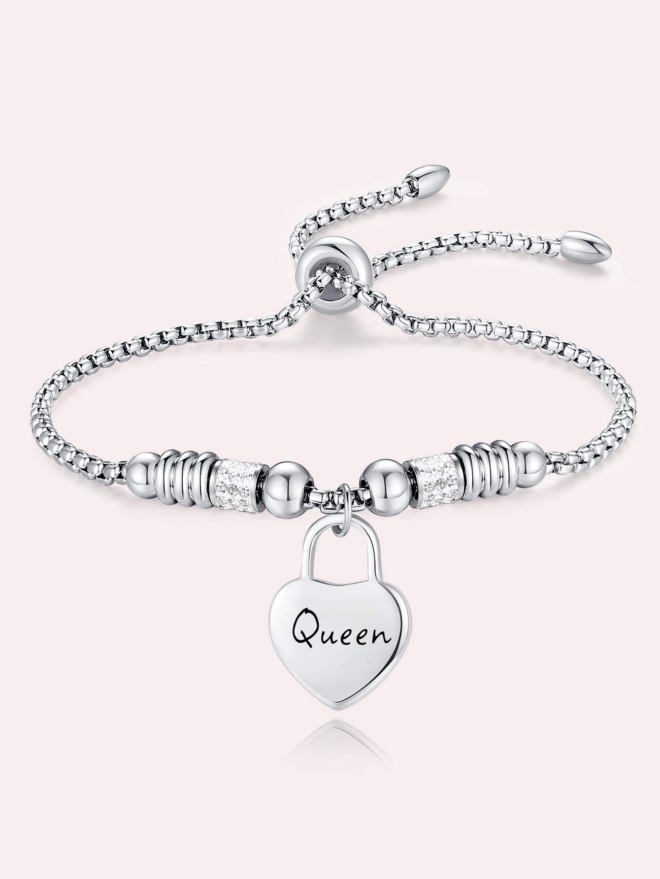 Stainless Steel Heart Bracelet - A Meaningful Gift for Women, Perfect for Christmas and New Year's Celebrations