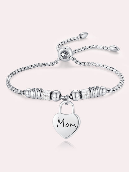 Stainless Steel Heart Bracelet - A Meaningful Gift for Women, Perfect for Christmas and New Year's Celebrations