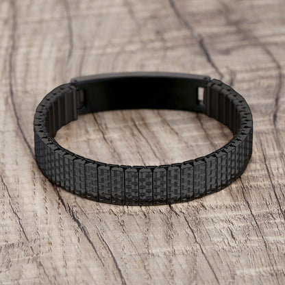 Stretch Medical Alert Bracelets for Men with Free engraving