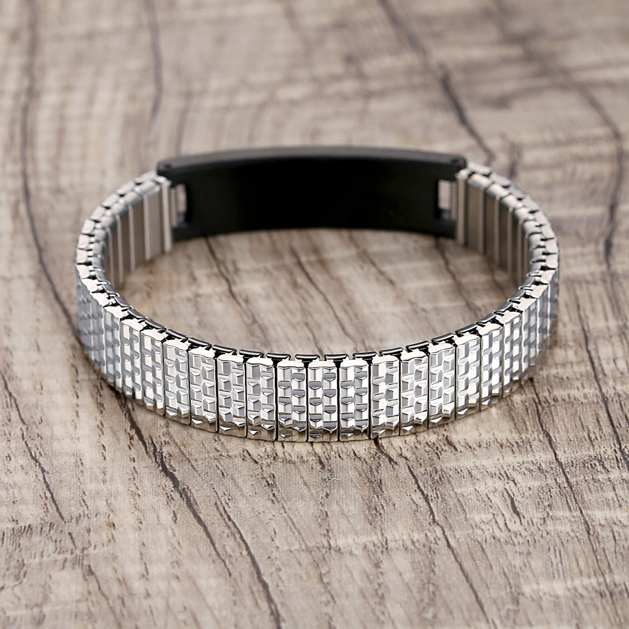 Stretch Medical Alert Bracelets for Men with Free engraving